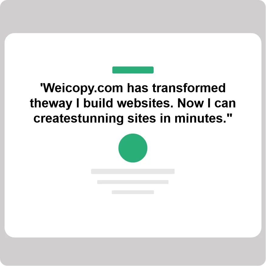 elementor客户评价模版