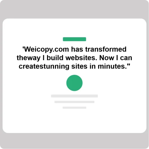 elementor客户评价模版